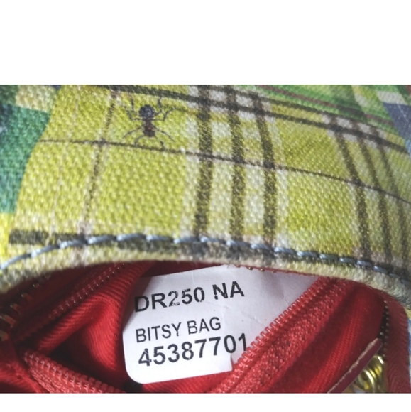 Vintage Dooney & Bourke Bitsy Bag Plaid Purse Mini Handbag - Picture 2 of 9